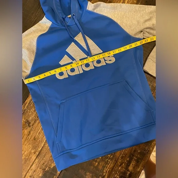 ADIDAS Bundle Lot: Blue and Gray Hoodie WITH 2 T-Shirts & Waist Pack Unisex - Picture 4 of 15